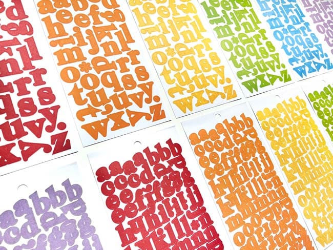 Alphabet Stickers - Alphabooks Colorways Serifs - Image 4
