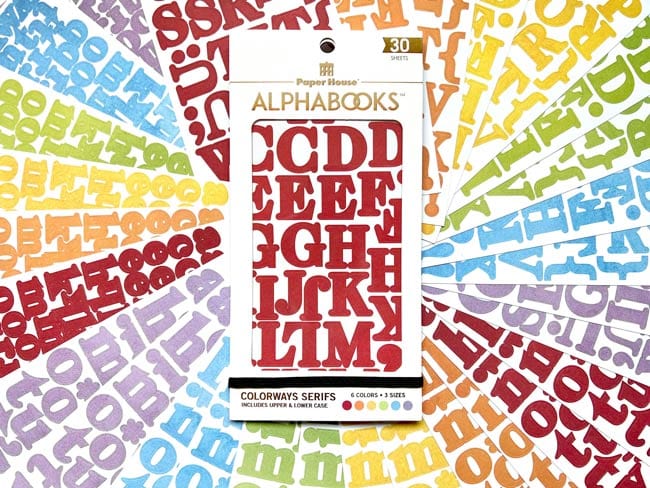 Alphabet Stickers - Alphabooks Colorways Serifs - Image 7