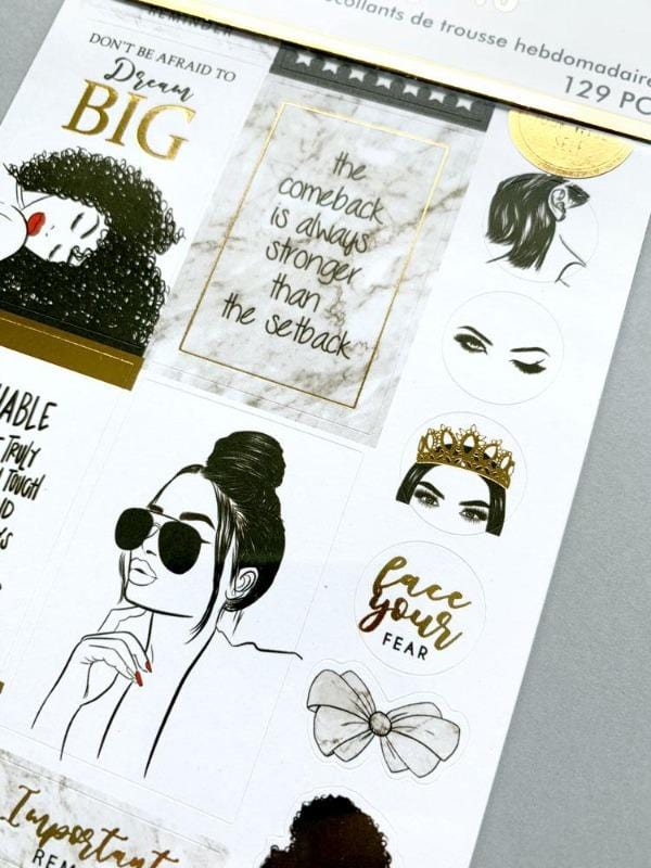 Planner Stickers - Glamorous Girls Weekly Kit - Image 3