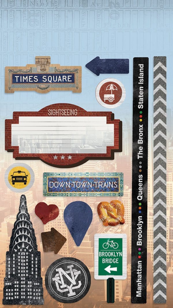 New York City Cardstock Sticker Multipack - Image 4